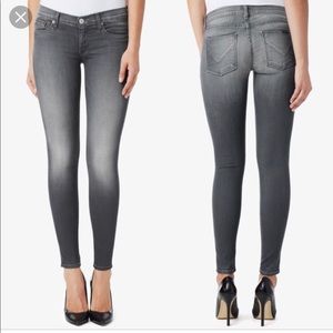 Hudson skinny gray jeans, size 28